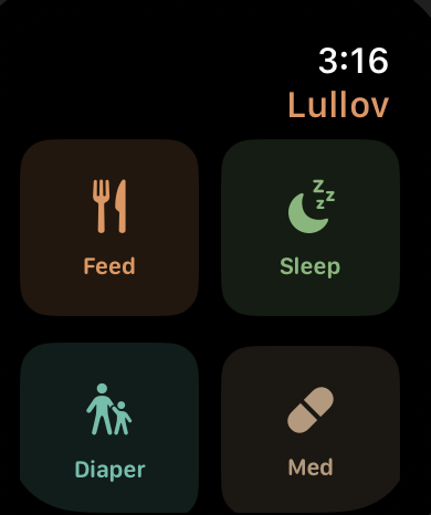 Lullovi Apple Watch companion app for baby tracking from your wrist